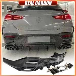 KIT DE CARROCERÍA DIFUSOR DE PARACHOQUES TRASERO CARBONO REAL para Benz W167 GLE450 GLE53 GLE63 cupé - Imagen 1 de 23
