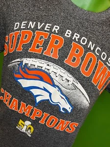 NFL Denver Broncos Super Bowl 50 Champions T-Shirt Men's Small - Picture 1 of 3