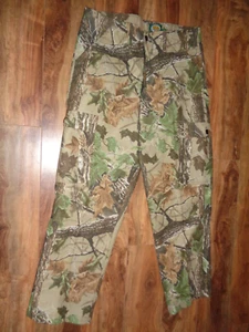 Cabela's Fleece Cargo Pants Mens 36" x 32" Camo Hunting Tree Branches - Picture 1 of 3