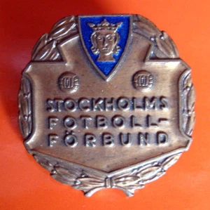 SWEDEN - STOCKHOLM FOOTBALL FEDERATION, 1967 DISTRICT CHAMPIONSHIP 1st PLACE BAD - Picture 1 of 3