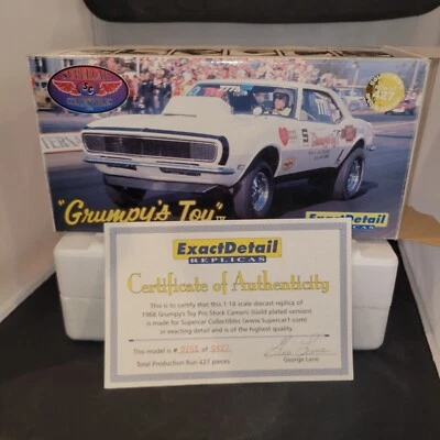 1968 Camaro Grumpy’s Toy IV Pro Stock  Bill Jenkins 1:18  Limited Edition GOLD  - Image 1 of 4
