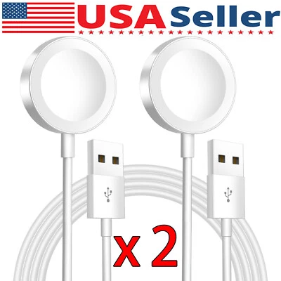 2X Magnetic USB Charging Cable Charger For Apple Watch iWatch Series 2/3/4/5/6/7 - Image 1 of 4