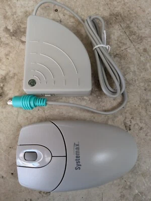 Systemax PS2 Wireless Scroll BALL Mouse RFSW-25 RF 2-Channel Mechanical PS/2 - Image 1 of 3