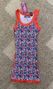 Girls Epic Threads Sleeveless Pullover Tank Top Coral Glow Print M (9-10 yrs) - Picture 1 of 2