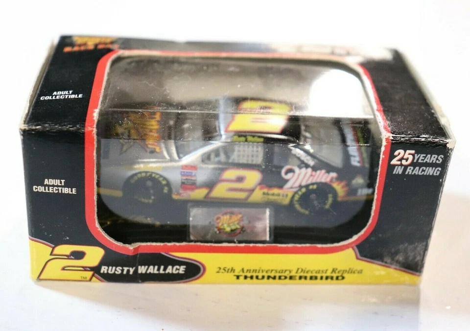 1996 Rusty Wallace #2 Miller 25 Years in Racing Ford Thunderbird Revell 1 64