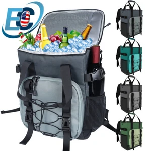 24 Cans Backpack Cooler Soft Insulated Leak Proof Portable Picnic Camping Beach - Picture 1 of 12