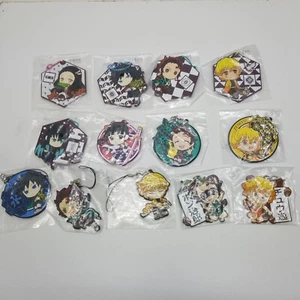 Demon Slayer Rubber Keychains Various Shapes - Picture 1 of 12