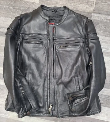 Chaqueta de cuero para motocicleta Maverick para hombre - grande Foto 1 de 4