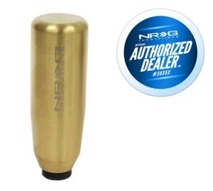 NRG 3.5" Shaft Style Weighted Gold Shift Knob - 10x1.25mm for Mazda, Mitsubishi - Picture 1 of 5