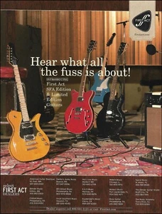 2007 First Act SFA Limited Edition guitar advertisement 8 x 11 dealers ad print - Picture 1 of 3