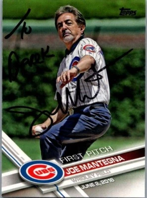 Tarjeta de película 2017 -Joe Mantegna- Topps First Pitch autógrafo/firmado/automático #FP-9 Foto 1 de 2