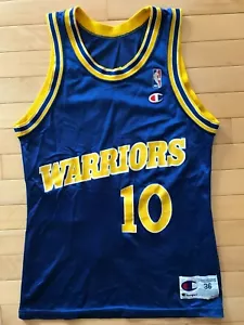 VTG Champion Golden State Warriors Tim Hardaway NBA Basketball Jersey Sz 36 S - Picture 1 of 6