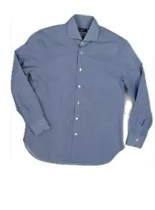 KITON BLACK LABEL Mens Slim Print Dress Shirt Size L MINT - Picture 1 of 6