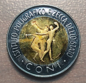 USA ESTADOS UNIDOS LOS ANGELES JUEGOS OLIMPICOS MEDALLA 1984 CONI PLATA - Picture 1 of 2