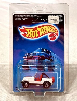 1980's Hot Wheels Jeep CJ-7 White w/ CT MOC Unpunched International/Euro #2539 - Image 1 of 4