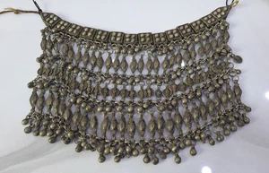 Antik Silber Jemenitisch Jüdisch Beduinen Halskette Handarbeit 261 G - Bild 1 von 13