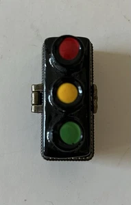 Stop Light Porcelain Hinged Trinket Box No Trinket - Picture 1 of 3