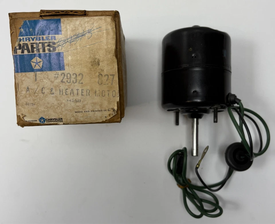Nuevo motor soplador calentador stock antiguo para modelos de carrocería C 1969-73 Mopar #2932827 Foto 1 de 1