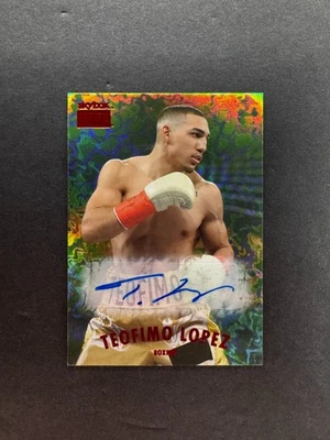 Teofimo Lopez 2021 Skybox 金属大学冠军签名 #RS-16 — 第 1/2 张图片