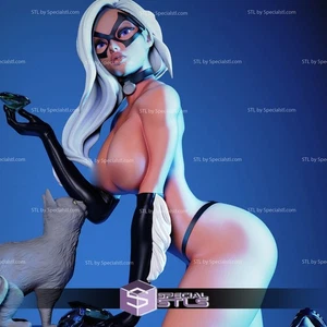 Sexy Black Cat SFW or NSFW Avialable! 3D Printed 16k! Painted or Unpainted! - Picture 1 of 16