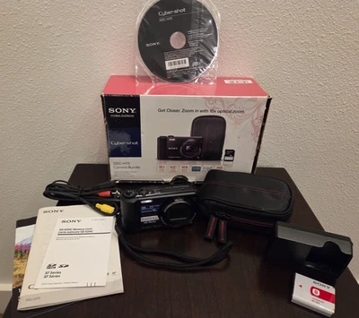 Sony Cyber-Shot DSC-H70 16.1 MP Digital Camera W/Battery, Charger, Cables, SDx1 - Image 1 of 4