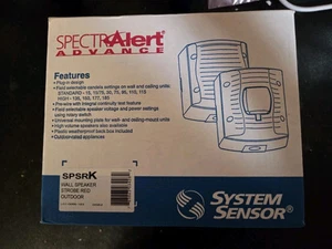 Altavoz/estroboscópico con sensor de sistema SPSRK, 12/24 VDC, resistente a la intemperie, pared - NUEVO EN CAJA - Imagen 1 de 1