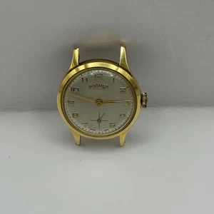 Vintage Roamer Watch Mechanical Ladies Sub Seconds Gold Plated Working 22mm - Picture 1 of 15