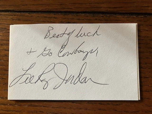 李·罗伊·乔丹 签名 3x5 切割,阿拉巴马 AA,NFL 牛仔,职业碗,CFHOF,D. 2025 — 第 1/1 张图片