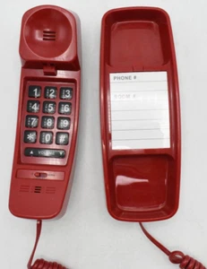 Med-Pat T4R Red Emergency Trimline Wall Mountable Analog Telephone - Zdjęcie 1 z 7
