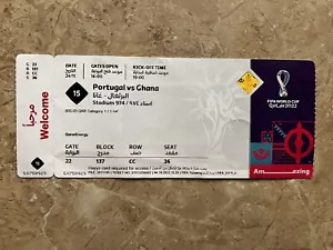 Biglietto Cristiano Ronaldo ultimo gol mondiali 2022 nomi Qatar - Foto 1 di 3