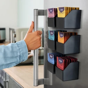 Mona Magnetic Tea Organizer - Tea Caddy and Storage with 6 Individual Tea Holder - Picture 1 of 12