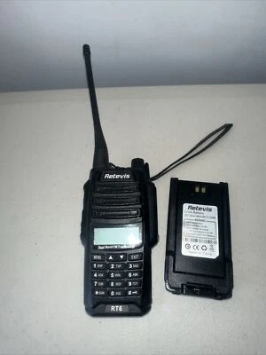 Retevis RT6 Ham Radio Dual Band  Walkie Talkie IP57 Waterproof Emergency SOS - Image 1 of 4
