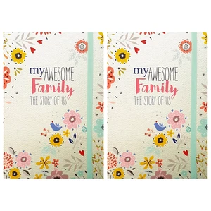 2 x THE STORY OF US FAMILY JOURNAL Memories Record Questions Pictures REDUCED - Picture 1 of 14