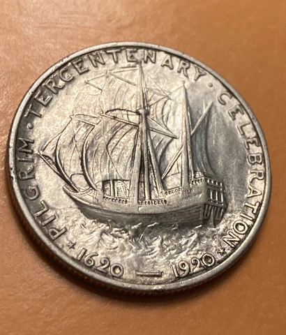 1920 Pilgrim Commemorative Silver Half Dollar Cover
