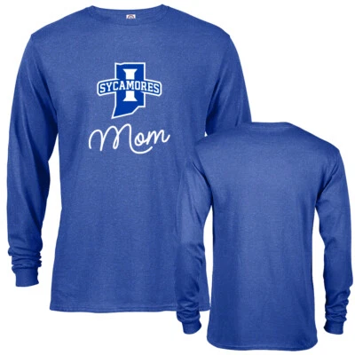 Indiana State University Sycamores Mom Logo Mother Long Sleeve T-Shirt - Image 1 of 4