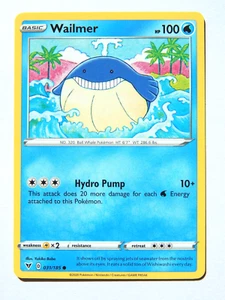 Wailmer 031/185 (NM, Pokemon Card, Vivid Voltage, 2020, Water, Common) - Picture 1 of 2