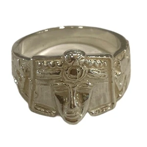 Anello Faraone a fascia in argento 925% - Foto 1 di 4