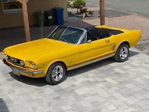 Ford Mustang GT Cabrio 1966, gelb, V8, restauriert, Rally Pac - Bild 1 von 21