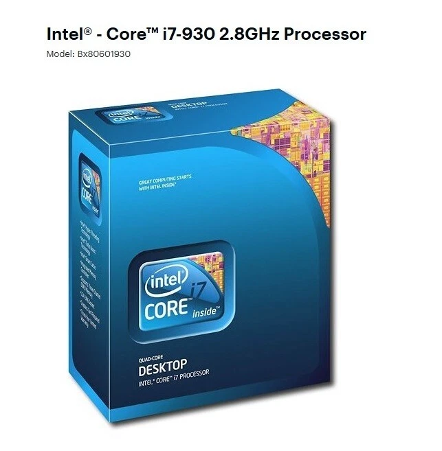 New Sealed: Intel Core i7 930 2.8GHz Quad-Core (BX80601930) Processor - Image 1 of 4