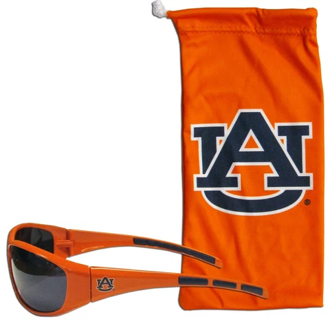 Auburn Tigers NCAA Sunglasses and Microfiber Bag Set FREE SHIP Cover