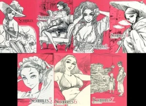 KAORI MORI ROUGH SKETCH ART BOOK " SCRIBBLES " 1 - 7 SET - Picture 1 of 12