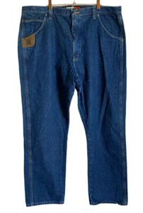 Wrangler RIGGS Workwear Dark Wash Blue Jeans Size 42 x 30  3WO50AI - Picture 1 of 7