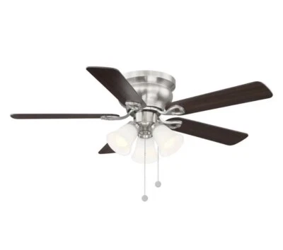 Clarkston II 44 in. LED Indoor Brushed Nickel Ceiling Fan with Light Kit - Image 1 of 2