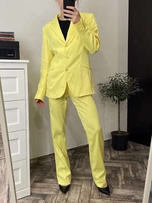 Calça DDP Vintage Versace Jeans Couture Feminina Terno Blazer Acetato Tamanho 28/42 - Imagem 1 de 4