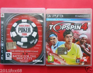 videogiochi playstation 3 world series of poker topspin 4 video games ps3 ps 3 z - Picture 1 of 1