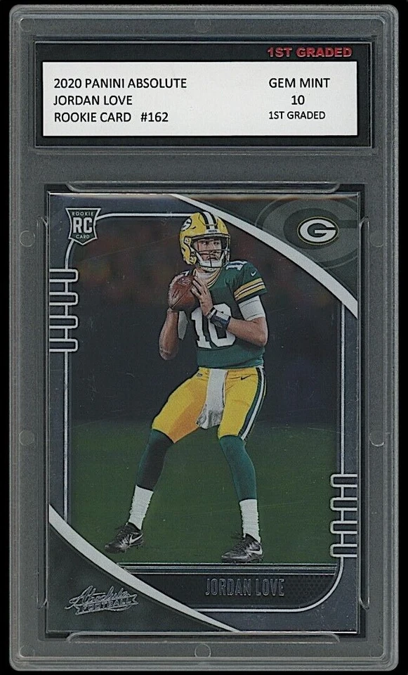 Jordan Love 2020 Panini Absolute 1st Graded 10 Rookie Card RC Utah State/Packers - Image 1 of 1