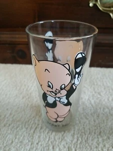 Vintage Porky Pig Pepsi 1973 Looney Tunes Glass - T220 - Picture 1 of 4