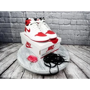 Nike Air Jordan 1 Retro High OG Heritage White/University Red-Black Men 8 Used - Picture 1 of 18