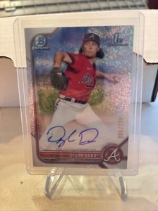 DYLAN DODD 2022 BOWMAN CHROME 1ST PROSPECT SPECKLE REFRACTOR AUTO /299 - Picture 1 of 1