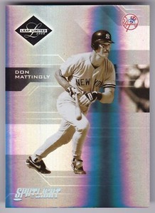 2005 Leaf Limited Don Mattingly Silver Spotlight 11/50 Yankees